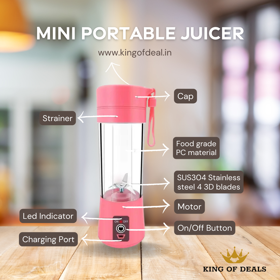 KOD Mini Portable Juicer - Compact, Powerful and Efficient